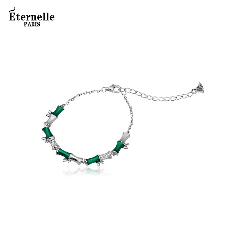 eternelle法国永恒胖达乐园系列熊猫手链轻奢小众精致高级感手饰 银色