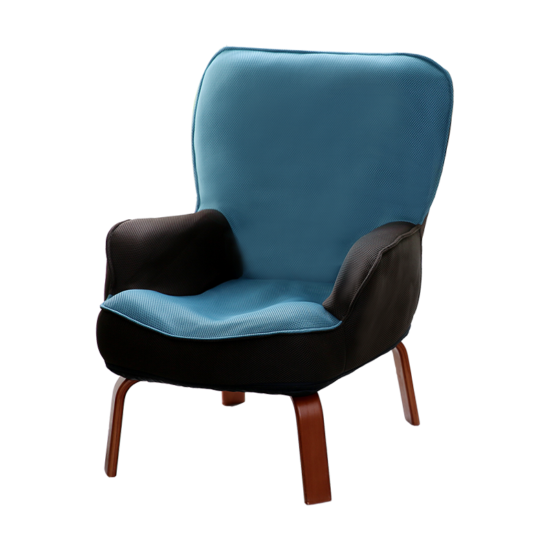 简氧宝宝沙发椅 可拆洗可折叠 幼儿孩童学习阅读沙发 简易可爱卡通休闲懒人沙发座椅 轻奢风格迷你小沙发 深蓝色