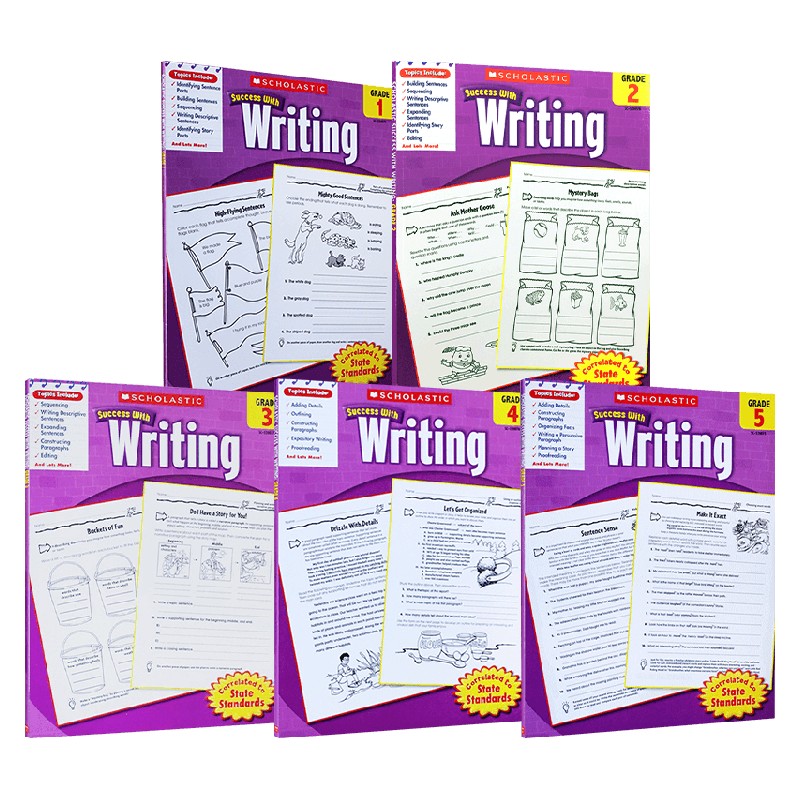 英文原版 Scholastic Success with Writing 套装5册 null怎么样,好用不?