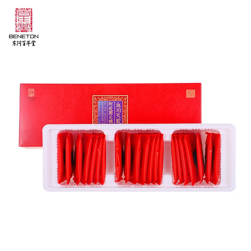 百年堂血珀天胶阿胶固元糕大枣枸杞型210g 血珀天胶阿胶固元糕