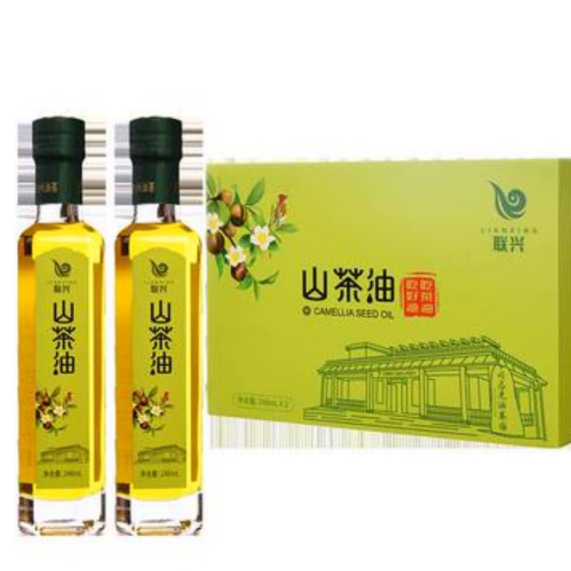 联兴(lianxing)信阳特产联兴山茶油纯正油茶籽油食用油礼盒装248mlx2
