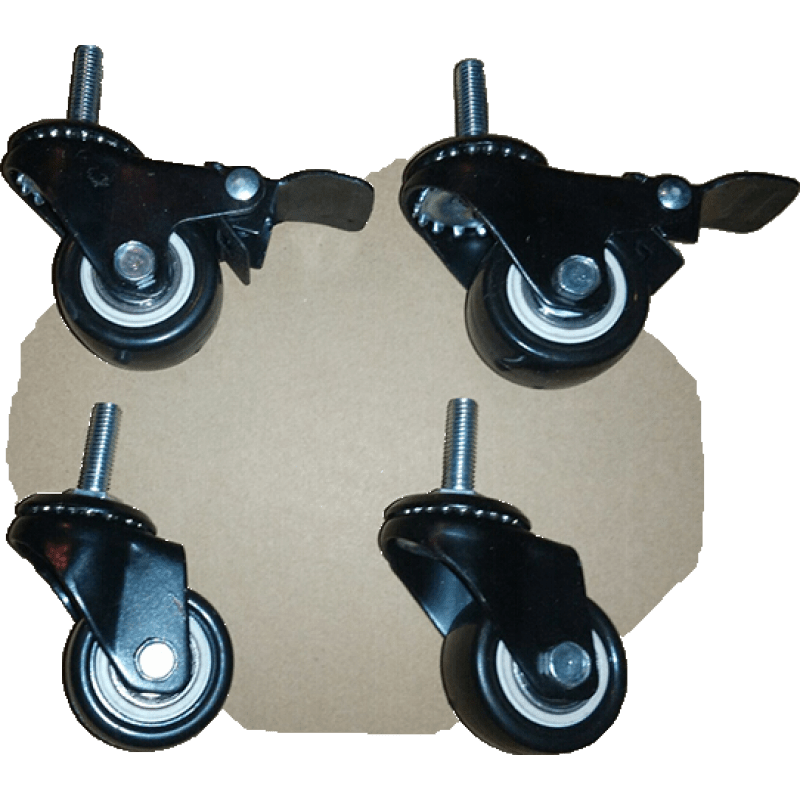 置物架轮子收纳架货架厨房微波炉调料架带刹车制动万向轮一套为四个轮子 特厚钢板轮子以及配套连接件一套