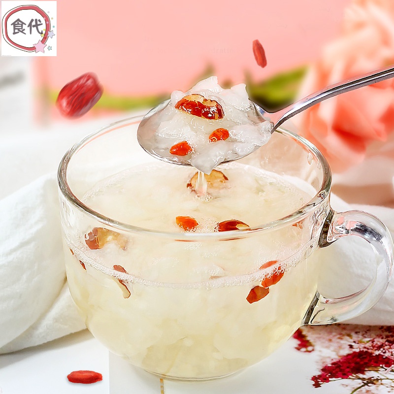 千畅安冻干银耳羹免炖煮红枣枸杞冰糖雪梨冲泡即食白木耳营养早餐银耳