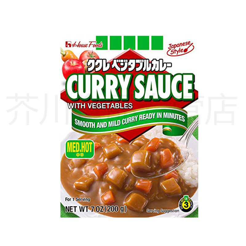 好侍日本进口好侍蔬菜风味速食咖喱(微辣)200g