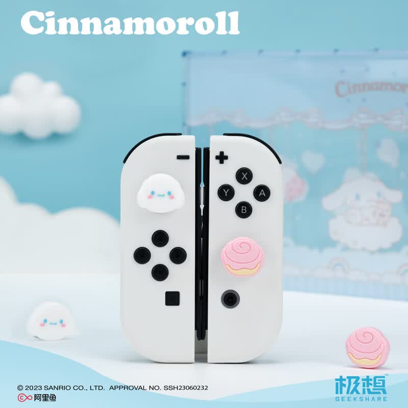 极想 Switch摇杆帽官方联名款NS手柄大耳狗库洛米美乐蒂按键帽硅胶材质oled保护帽防滑耐磨 【NS/OLED/LITE】大耳狗摇杆帽使用感如何?