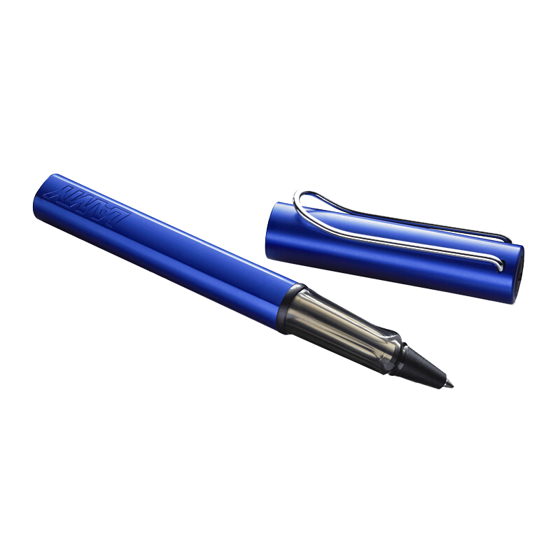 德国进口 凌美(LAMY)宝珠笔签字笔 Al-star恒星系列宝石蓝 金属铝笔杆材质 黑色笔芯圆珠笔0.7mm