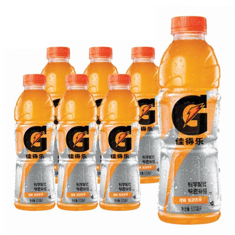 百事可乐 佳得乐运动饮料600ml瓶橙西柚蓝莓柠檬夏季补充电解质水果味