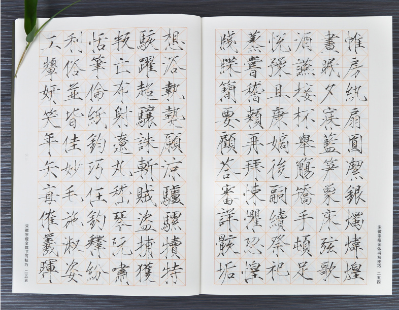 新版两本瘦金体硬笔书法字帖宋徽宗楷书千字文邱金生教程钢笔描红 程