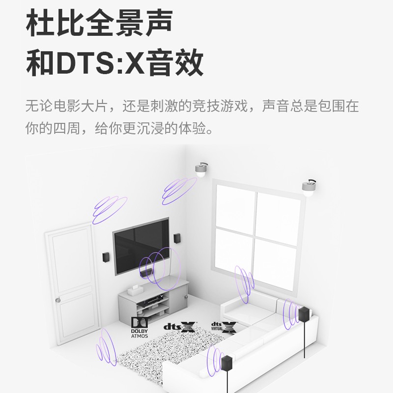 ONKYO安桥 TX-SR393 功放 5.2声道家庭影院音响 音箱AV功放机进口4K杜比全景声 DTS:X  蓝牙 多房间分享