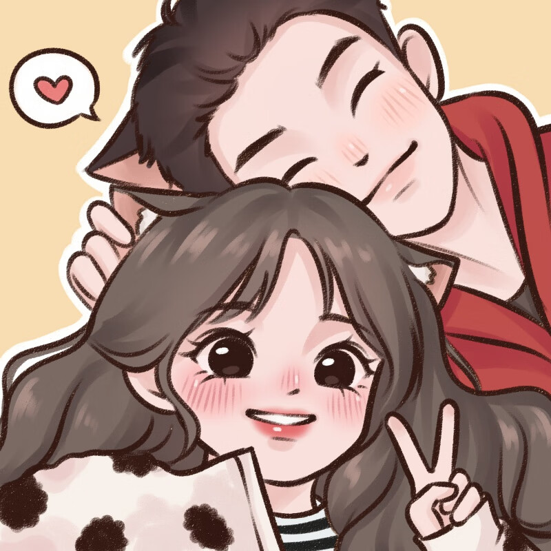 头像画卡通真人照片动漫人像漫画头像定制情侣画像约稿 晶墨风 全身