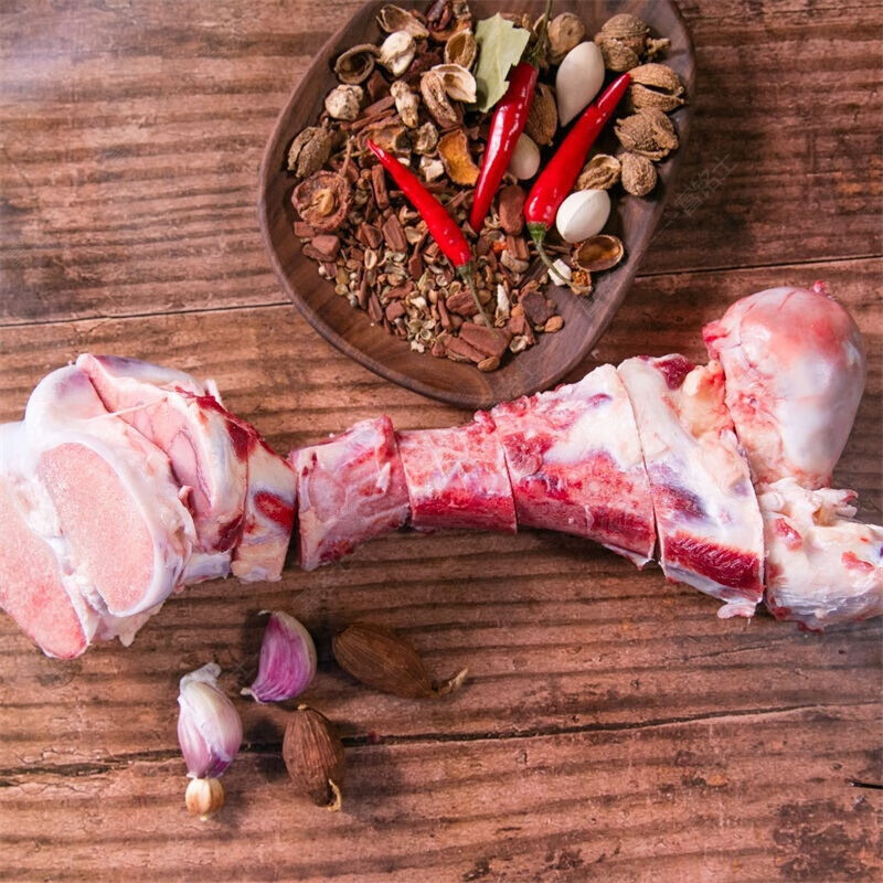 富铭士 牦牛骨头筒骨 牛棒骨 新鲜牛骨髓熬汤煲汤牛大骨头 3斤