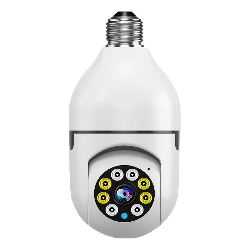 360度全景灯泡高清摄像头家用监控器无线wifi远程连接手机可对话室内