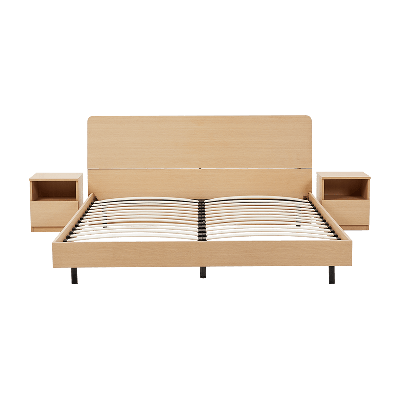 8H实木床头柜  生态无醛床头柜(禾香)卧室简约床头柜WM4 原木色床头柜 450*400*350mm