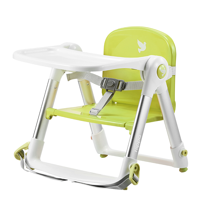 Apramo 安途美宝宝餐椅儿童餐桌椅可折叠便携椅子 婴儿餐椅升级款 糖果绿
