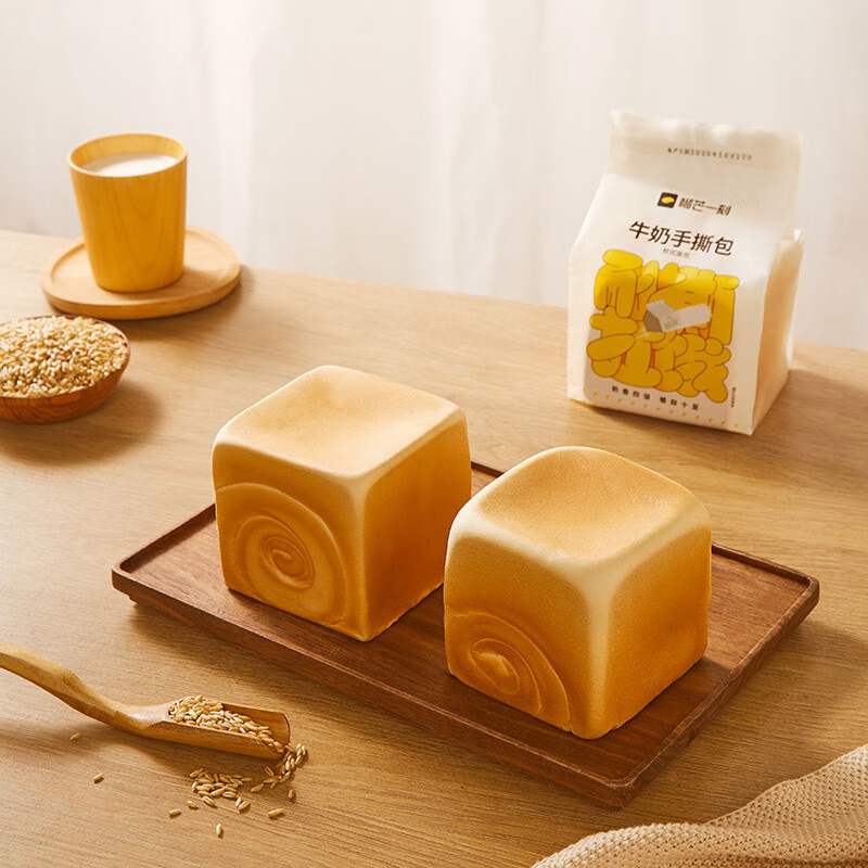 面包肉松芒果小面包整箱早餐营养食品吐司奶 原味手撕包一袋()200g