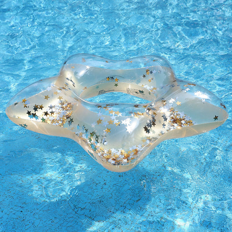 游泳圈网红充气加厚 游泳圈 成人加厚网红充气救生圈女男浮圈 炫彩