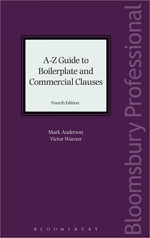 预订 a-z guide to boilerplate and commercial clauses
