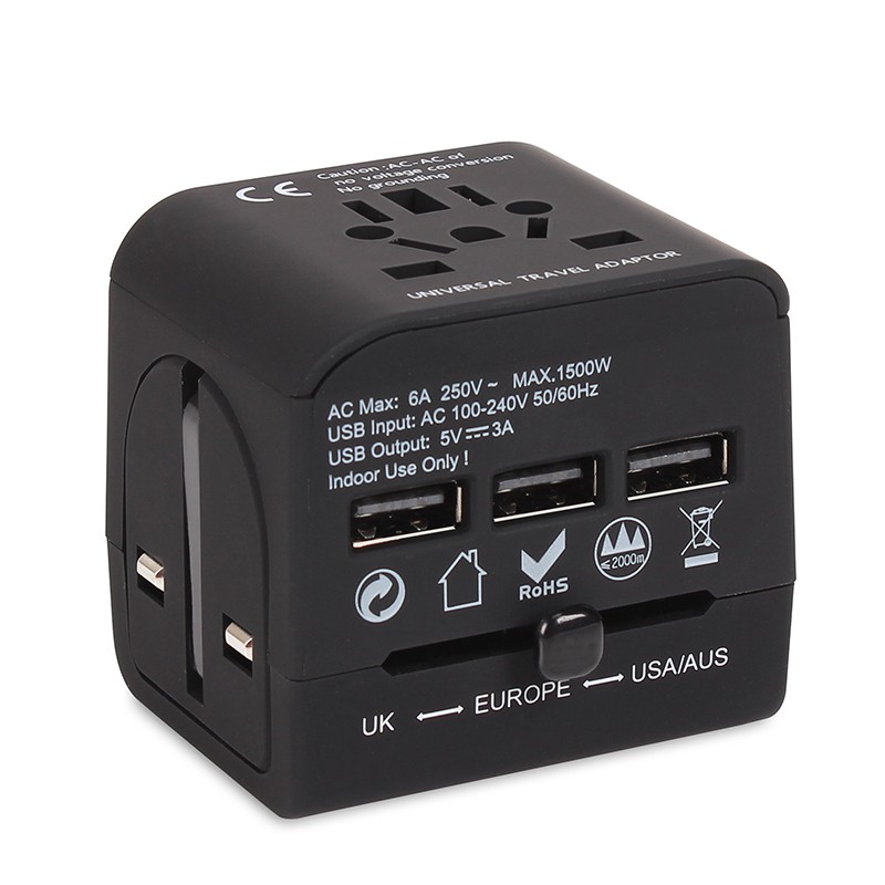wonplug3usb转换插头全球通用wonplug多功能出国旅行转换器中国香港