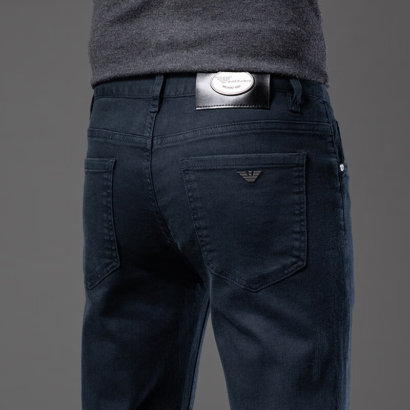 aj armani jeans春夏季薄款韩版商务休闲修身舒适宽松微弹直筒裤时尚