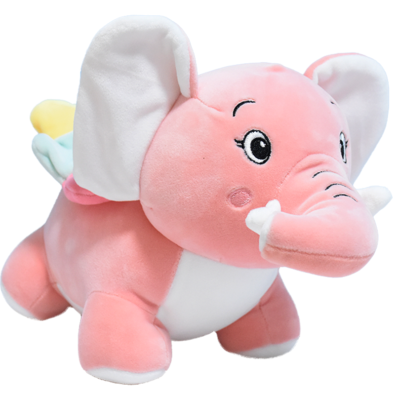 大象毛绒玩具公仔抱枕玩偶小公仔大号床上睡觉娃娃粉色网红小象 粉色