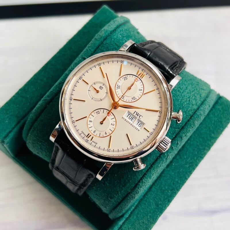 万国（IWC）【二手99新】万国柏涛菲诺系列自动机械男表商务休闲正装手表 42mm白盘金针皮带IW391031