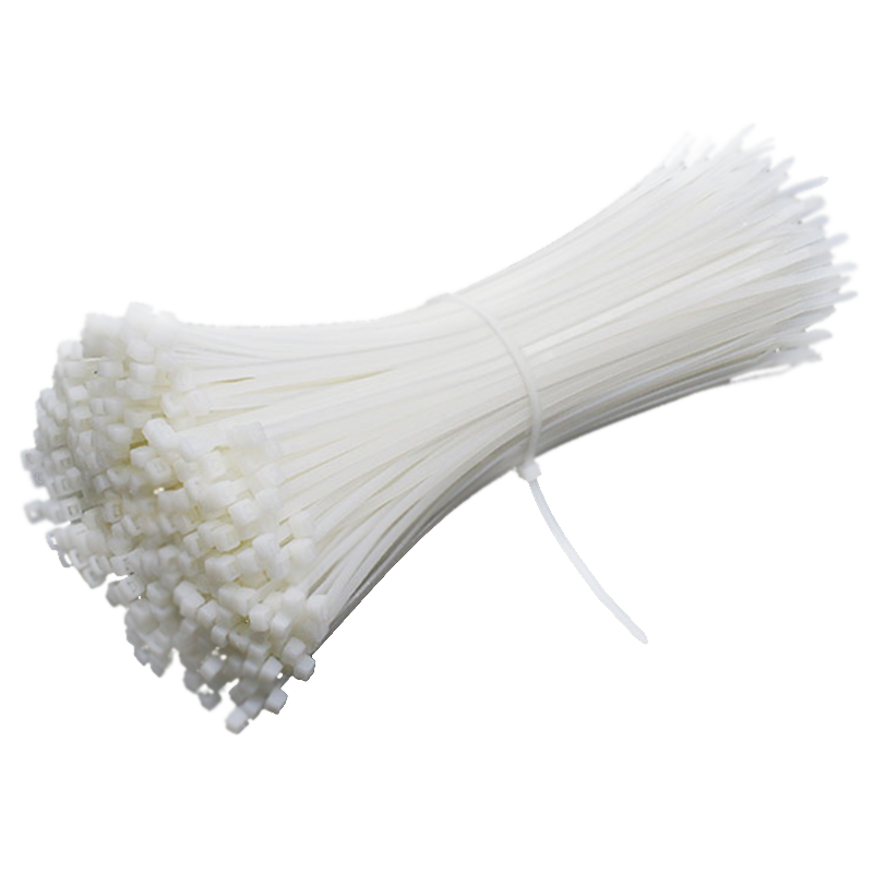 海斯迪克 HK-522 白色尼龍扎帶 工業(yè)自鎖式塑料綁扎線 5*300mm國標 實寬4.6mm（250條）