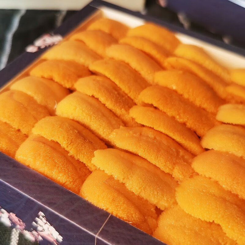 小平岛大连木盒海胆新鲜海胆肉现剥鲜活即食刺身日本料理80g 木盒海胆80gX2盒