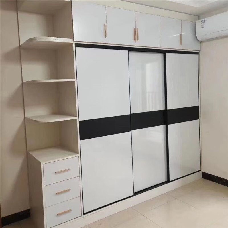 石2024新款品质=铝具衣柜定制衣橱储物柜铝制居用铝衣柜推拉铝合金