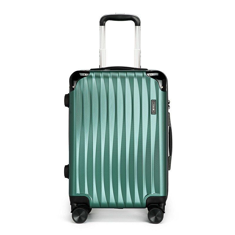 Y.U.M.C.拉杆行李箱万向轮旅行箱男女时尚登机箱 A1028 绿色 20寸