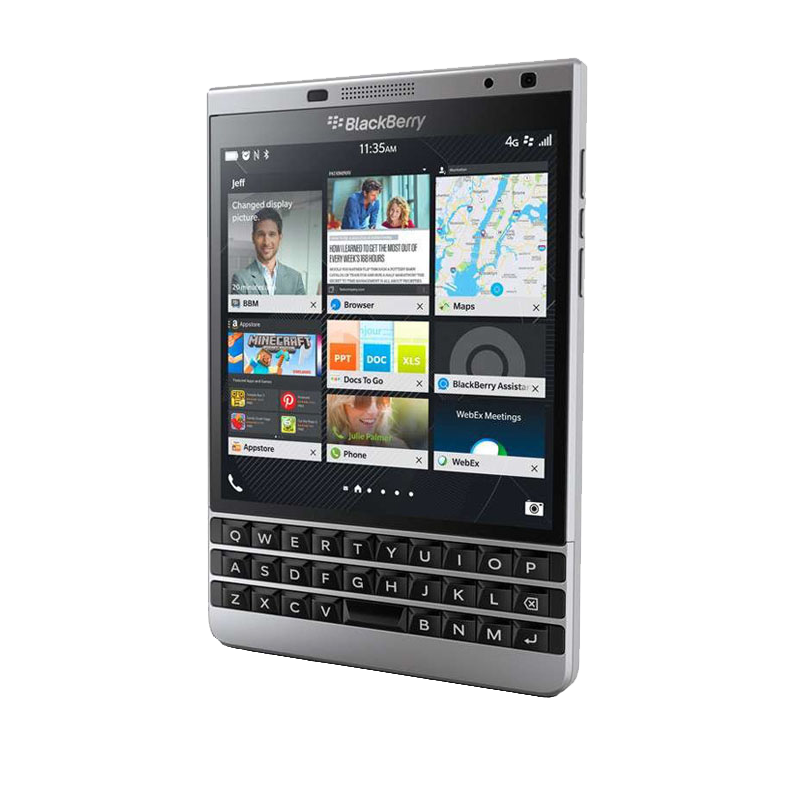黑莓(blackberry)passport q30 护照二代全按键戒网瘾4g手机 银色二代