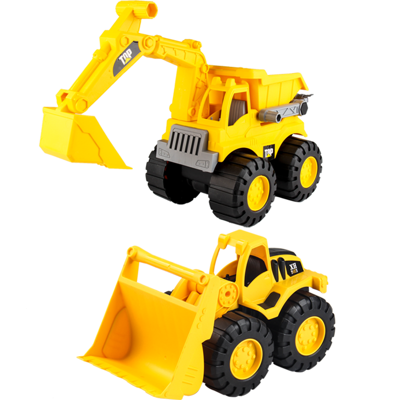 恩貝家族超大號兒童挖掘機玩具車(chē)套裝3-6歲工程慣性汽車(chē)模型生日禮物男孩