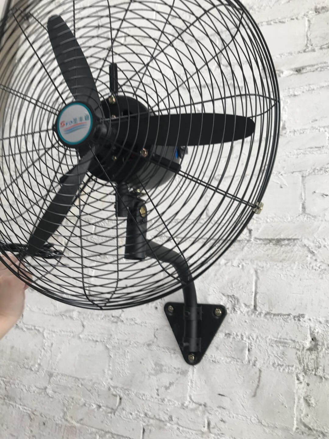 金芯天牛角扇直杆立杆弯杆 工业风扇配件 挂墙扇挂件 挂壁扇弯杆 三角