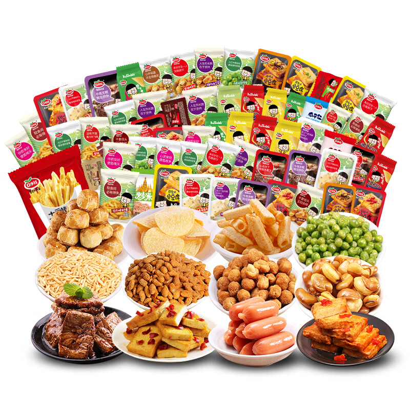 口水娃生日礼物零食大礼包