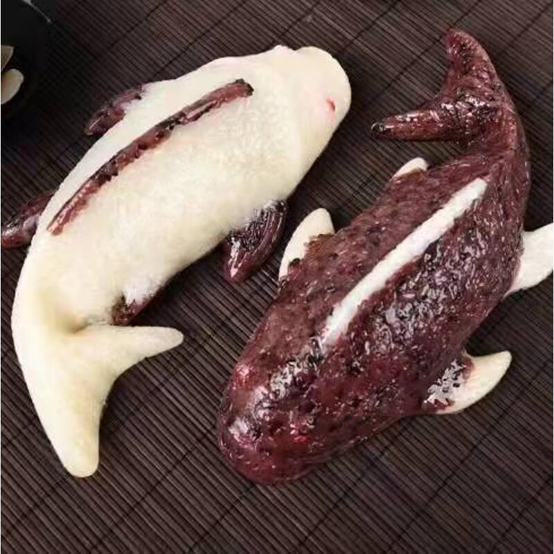 维霆年货糕点糯米滋鱼形八宝饭鲤鱼年糕酒店饭店年年有鱼礼盒装a 年糕