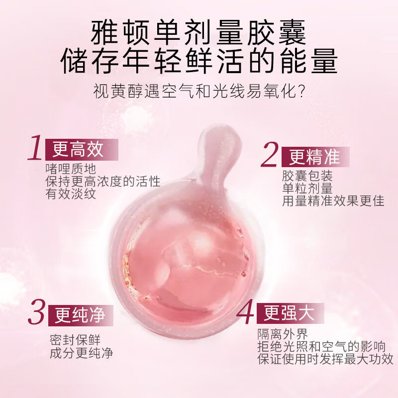 伊丽莎白雅顿（Elizabeth Arden）时空焕活夜间面部胶囊精华液28ml约60颗粉胶 面部保湿 圣诞礼物