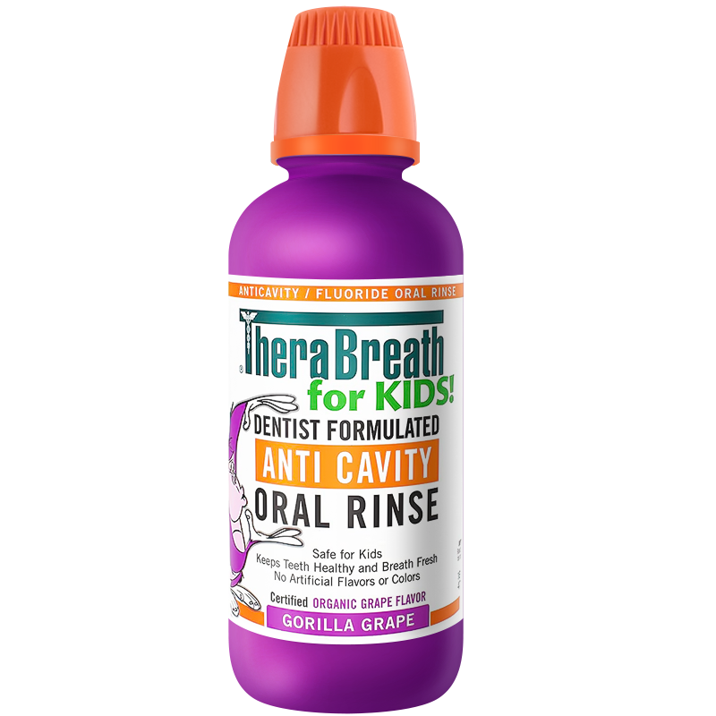 TheraBreath��˹��ʿ ����ˮ ���������䷽ �޾ƾ� ȥ������  ����ͯ��ζ�������̳� 473ml