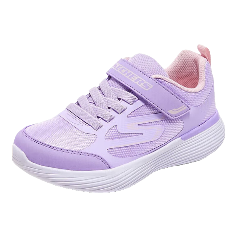 Skechers斯凯奇自营儿童运动鞋女大童跑步鞋轻便减震魔术贴童鞋302429L