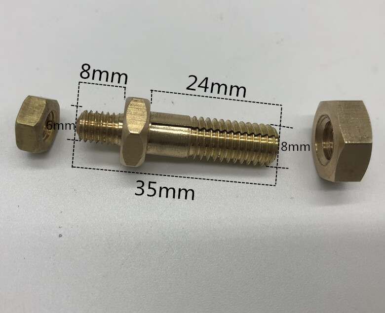 爱贝动听dz真空包/通用开口铜螺丝/ 铜 /铜/开口螺丝 铜螺丝一大8mm一