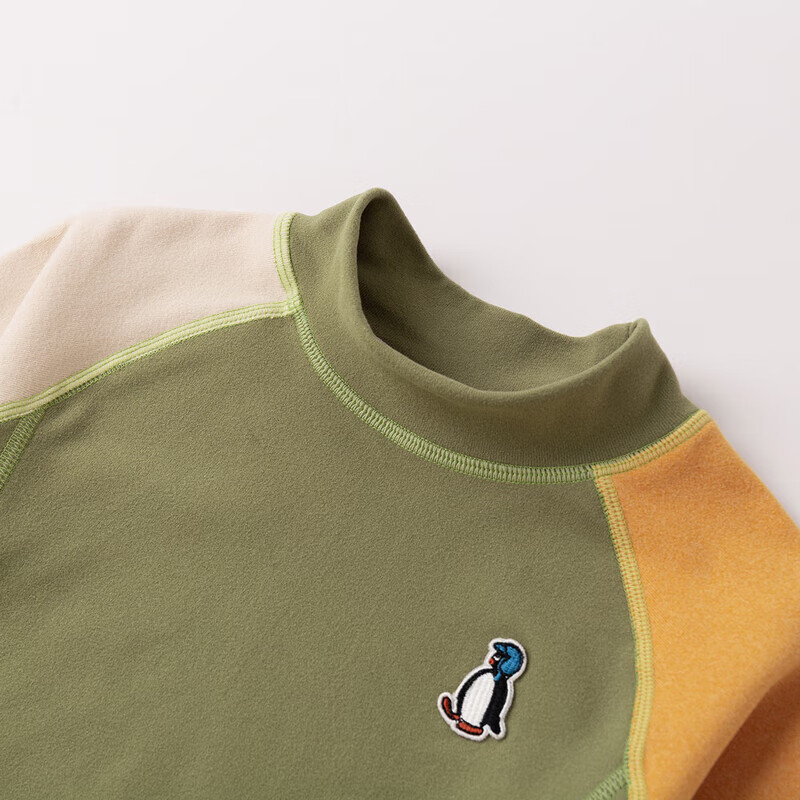 嘟嘟家男童打底衫冬季半高领儿童蓄热保暖T恤宝宝插肩袖童装女童冬装潮 灰色 110cm