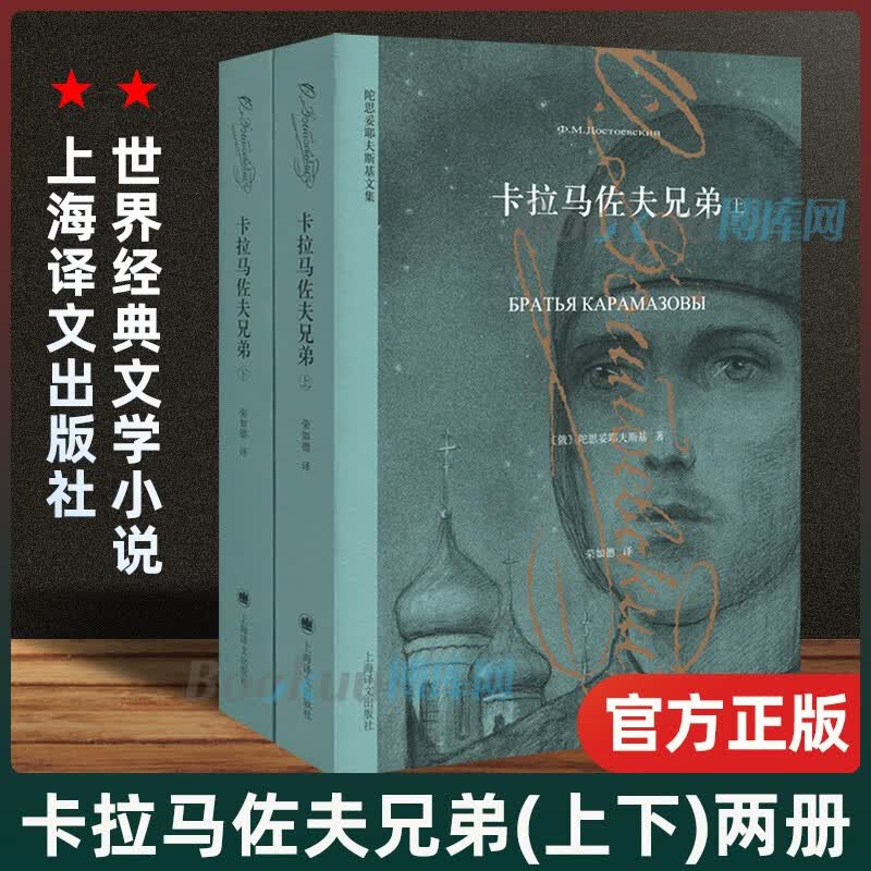 俄罗斯陀思妥耶夫斯基文集：白痴+罪与罚+卡拉马佐夫兄弟+被侮辱与被损害的人+地下室手记：陀思妥耶夫斯基中短篇小说集 卡拉马佐夫兄弟（上下册）