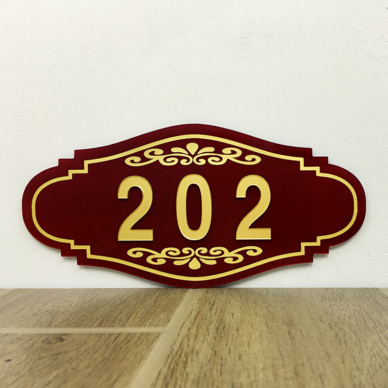 门牌号定制亚克力数字贴宾馆酒店宿舍房间号包厢号门牌号码牌家用创意