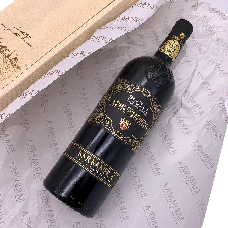 BARBANERA普利亚风干帕赛托红葡萄酒 Appassimento原瓶进口 750ml单支礼盒