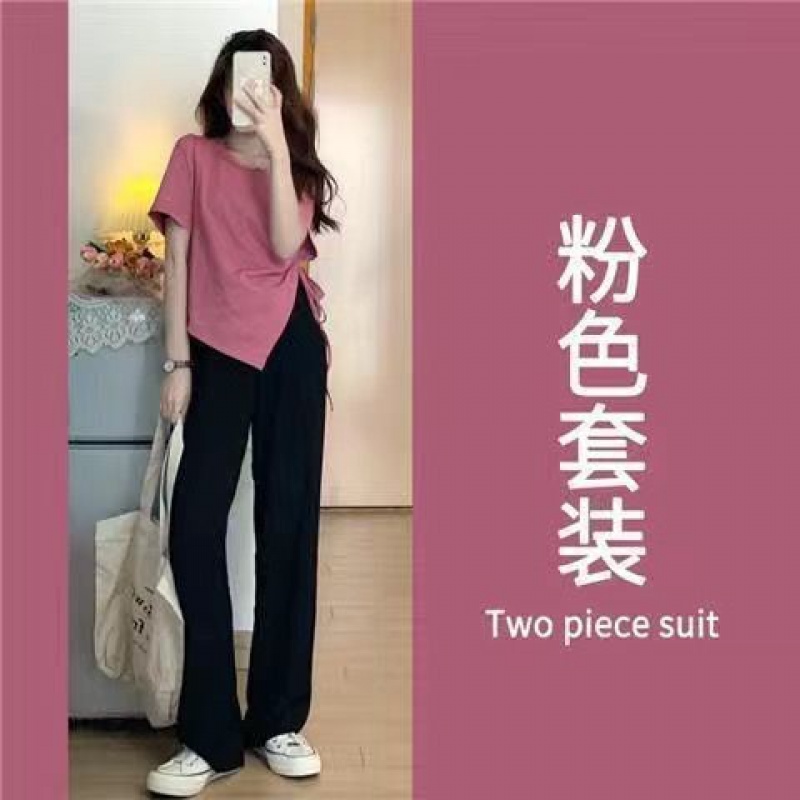 热天夏天矮个子微胖女生穿搭套装胖mm胖妹妹大码夏装适合小个子穿的胸