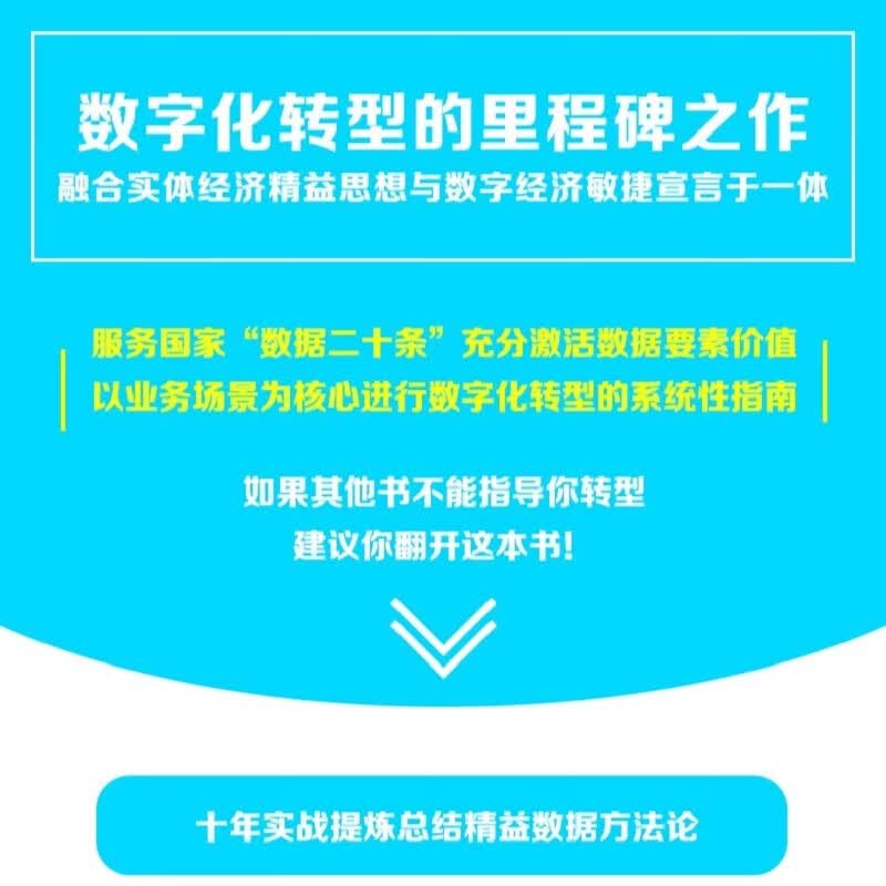 精益数据方法论：数据驱动的数字化转型详情图