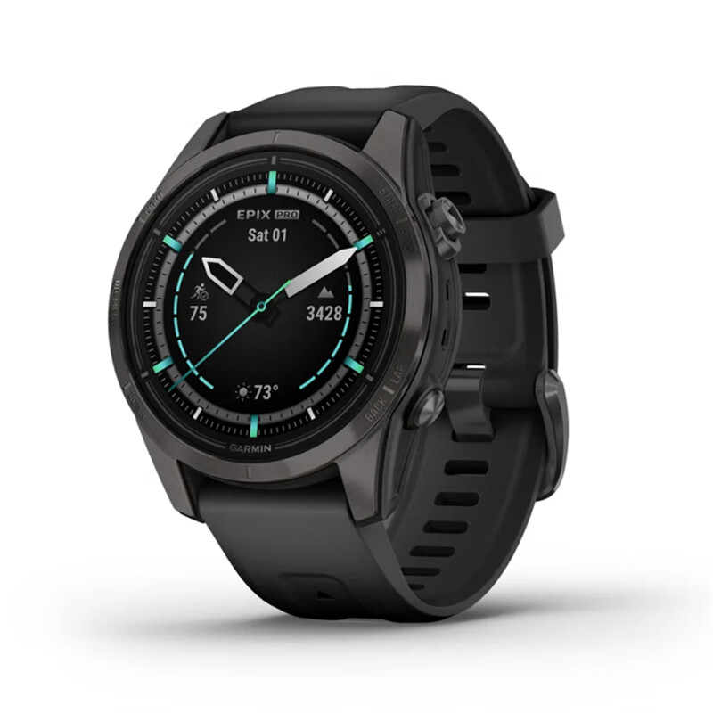 佳明（GARMIN）易耐时2代epix Pro 运动心率血氧智能腕表跑步钛合金高端商务手表 第二代 42mm