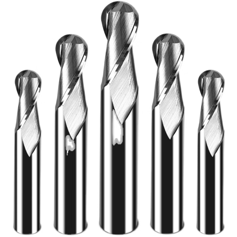 乐子君 钨钢铝用球头刀高光镜面铝合金专用铣刀r0.2r0