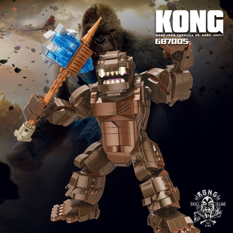 赟娅积木玩具男孩大型机械哥斯拉金刚成人高难度男孩生日礼物 1446颗机械粒哥斯拉