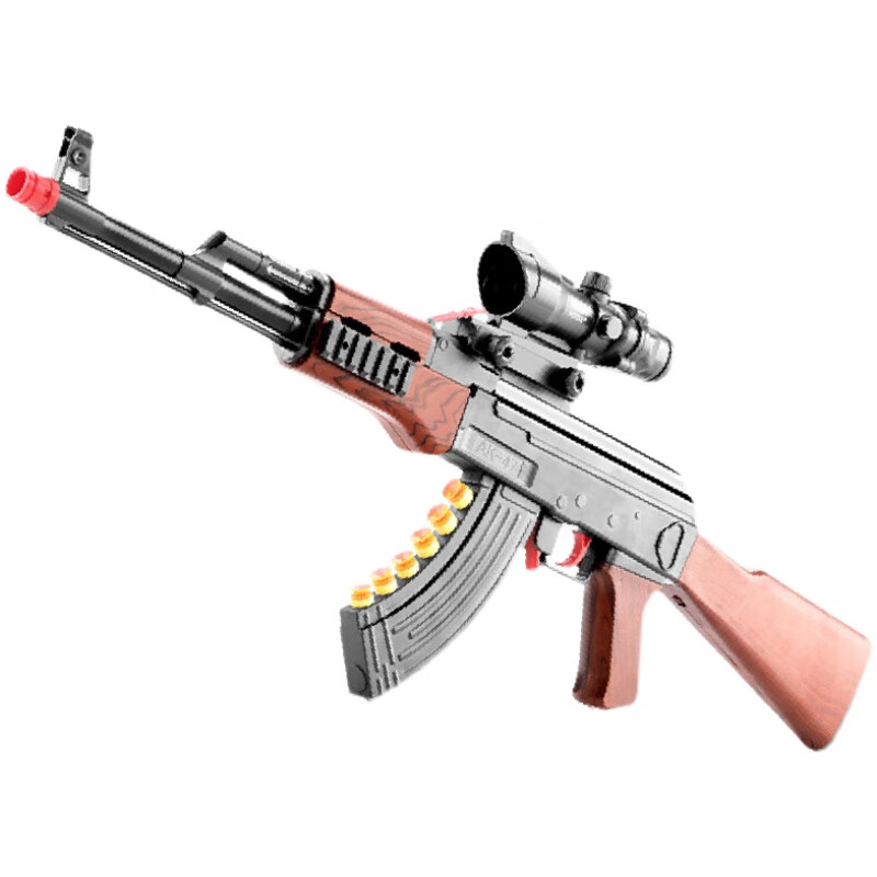 艾优格俏娟大号ak47阿卡软弹玩具枪儿童可发射和平精英突击步抢男孩