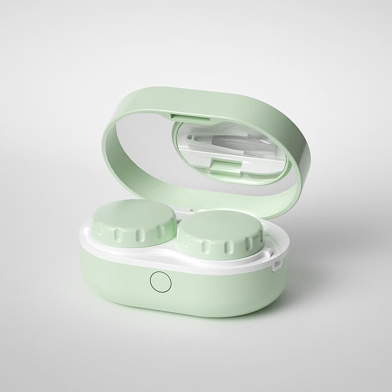 3N隐形眼镜清洗器mini2.0小巧便携 智能全自动还原仪隐形眼镜盒美瞳盒 时尚绿 智能清洗器