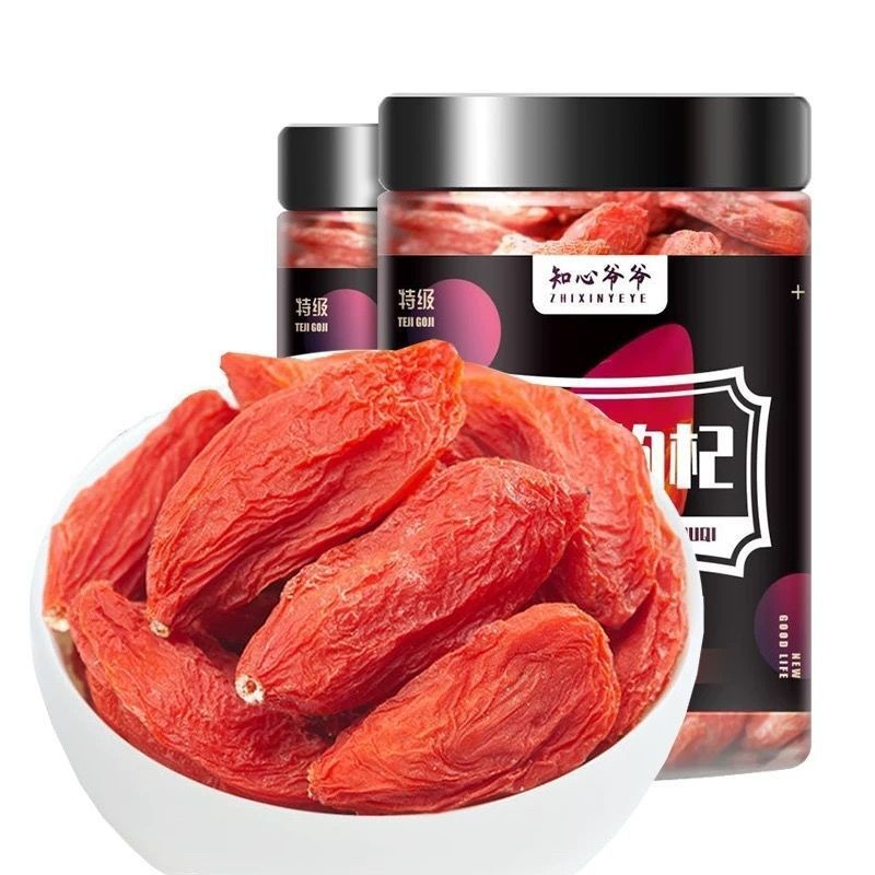 知心爷爷（ZHIXINYEYE） 宁夏中宁特产枸杞子枸杞红枸杞正宗泡水泡茶泡酒原料 礼品送礼 罐装大果250g